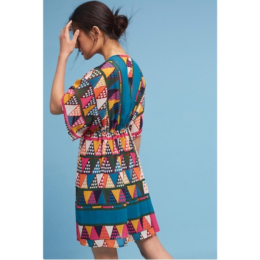Anthropologie Multicolor Geometric Mini Dress - Picture 5 of 8